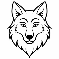 Wolf  Silhouette Vector Illustration
