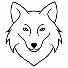 Wolf  Silhouette Vector Illustration
