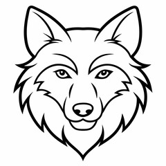 Wolf  Silhouette Vector Illustration
