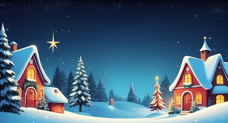 Fototapeta premium christmas scene abstract background design illustration backdrop