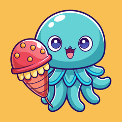 jelly fish Vector illustration