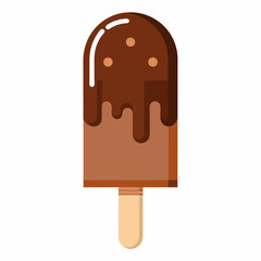 Ice cream Silhouette Vector illustration