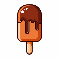 Ice cream Silhouette Vector illustration