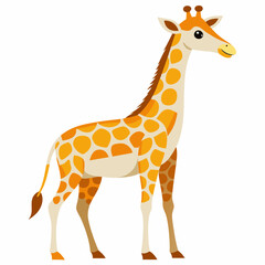 Fototapeta premium Giraffe Silhouette Vector Illustration