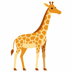 Obraz premium Giraffe Silhouette Vector Illustration