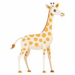 Obraz premium Giraffe head Silhouette Vector Illustration 