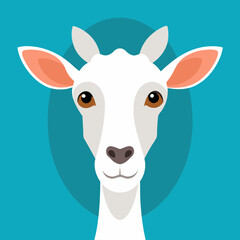 Giraffe head  Silhouette Vector Illustration
