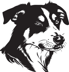 Obraz premium illustration of a new zealand heading dog