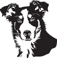 new zealand heading dog silhouette