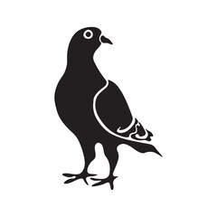 Bird silhouette Vector art illustration eps