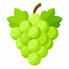 Grape Silhouette Vector Illustration