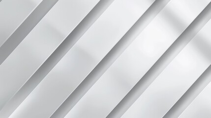 Obraz premium Abstract white geometric pattern with subtle shadows.