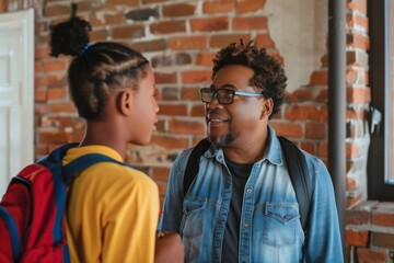 Heartfelt Moment Between Parent and Child - Encouraging Pep Talk Before College Separation
