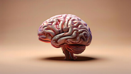A colourful brain 3d