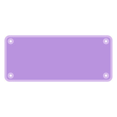 purple blank sign