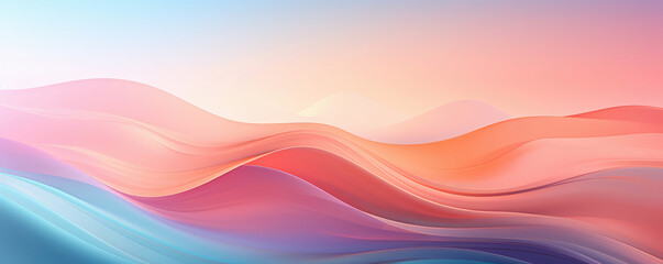 Stunning abstract soft pastel gradient background with smooth shapes and vibrant hues 