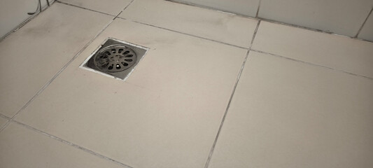 Bathroom drain cover. drainage system
