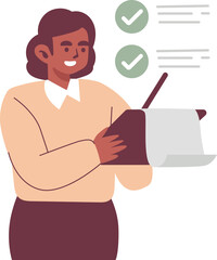 woman cartoon character modern style avatar