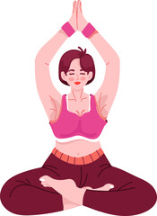 woman cartoon character modern style avatar