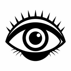 Eye  Silhouette Vector Illustration