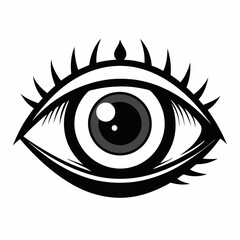 Eye  Silhouette Vector Illustration