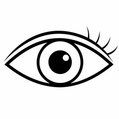 Eye  Silhouette Vector Illustration