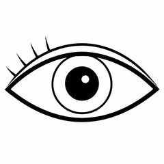 Eye  Silhouette Vector Illustration