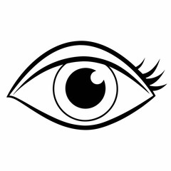Eye  Silhouette Vector Illustration
