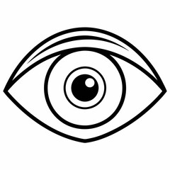 Eye  Silhouette Vector Illustration