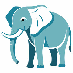 Elephant  Silhouette Vector Illustration