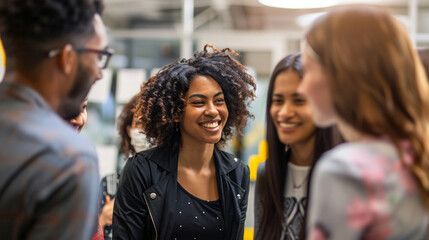 Fototapeta premium Promoting diversity and inclusion can lead to a more innovative and competitive business. Diverse teams bring a range of perspectives and ideas
