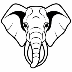 Elephant  Silhouette Vector Illustration