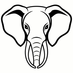 Elephant  Silhouette Vector Illustration