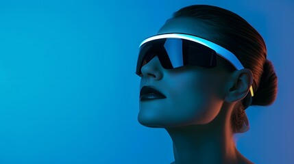 Into the Metaverse: Woman Immersed in VR