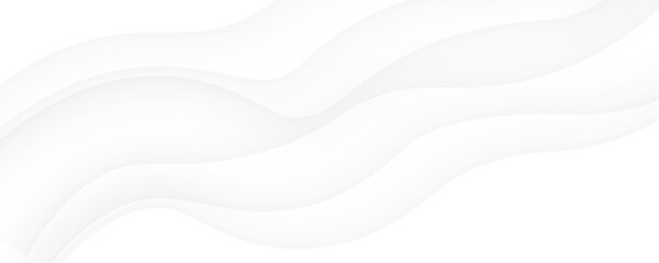 Abstract white wavy lines creating a smooth, flowing pattern perfect for minimalist designs and modern backgrounds