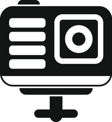 Compact action camera ideal for filming thrilling adventures and sporting moments