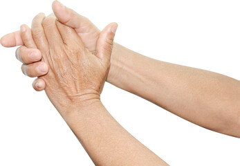 hand, elderly hand, gestures of elderly hand