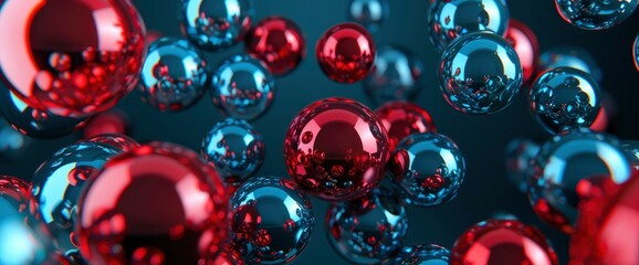 Abstract Flying Spheres Background , 3D , High Definition