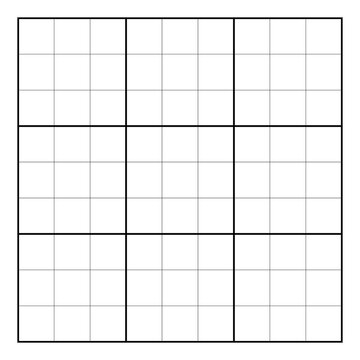 blank sudoku grid