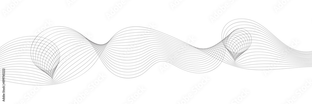 Poster abstract wave line. technology abstract curved lines.