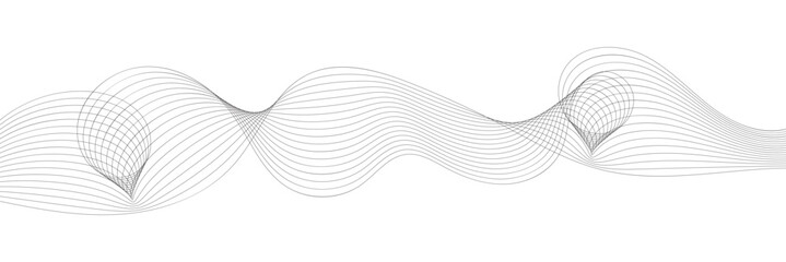 Abstract wave line. Technology abstract curved lines. 