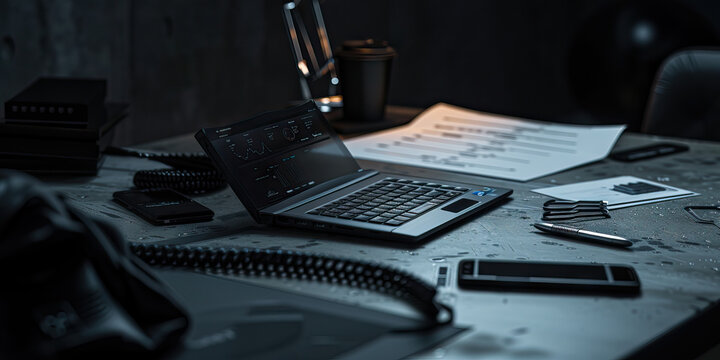 intelligence, officer, secure, desk, laptop, phone, classified, documents, administration, organization, management, coordination, efficiency, oversight, responsibility, operations, documentation, com