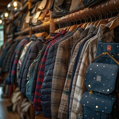 Obraz premium Closeup of School Uniforms and Accessories Neatly Arranged