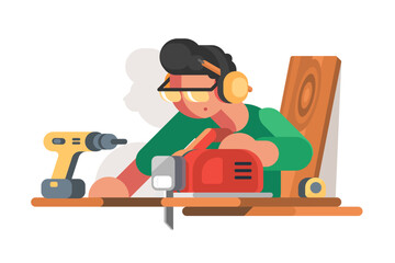Carpenter at Work
