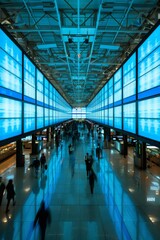 blue screens everywhere in the airports. IT outrage. Error in systems and networks