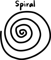 Line type doodle illustration