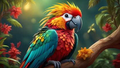 blue and yellow macaw