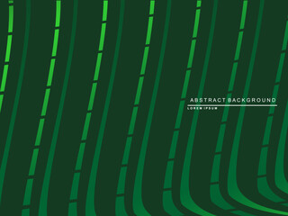 Futuristic green lines abstract background. Geometric green lines form abstract vector background. Green modern background.	