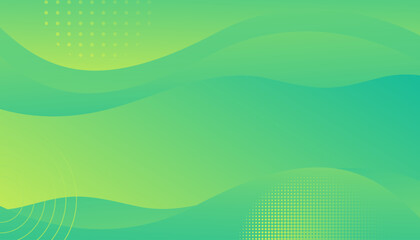 Abstract green background with waves.  Template for invitation, business card for presentation design
