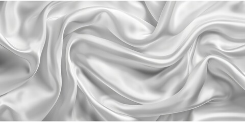 Obraz premium White silk background. Ai generation.